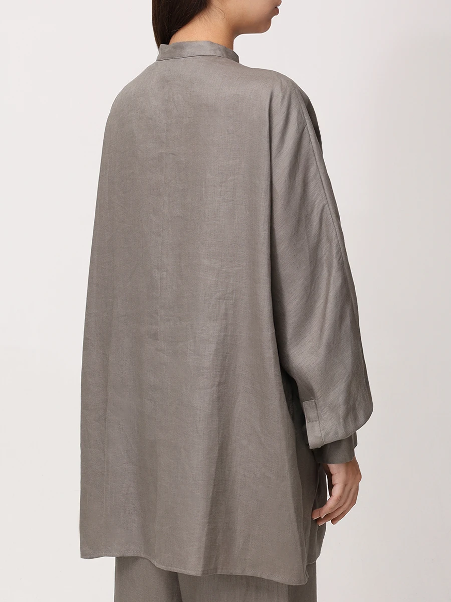 Рубашка льняная HOLY CAFTAN H25110 CLIZIA Зеленый  Фото 4