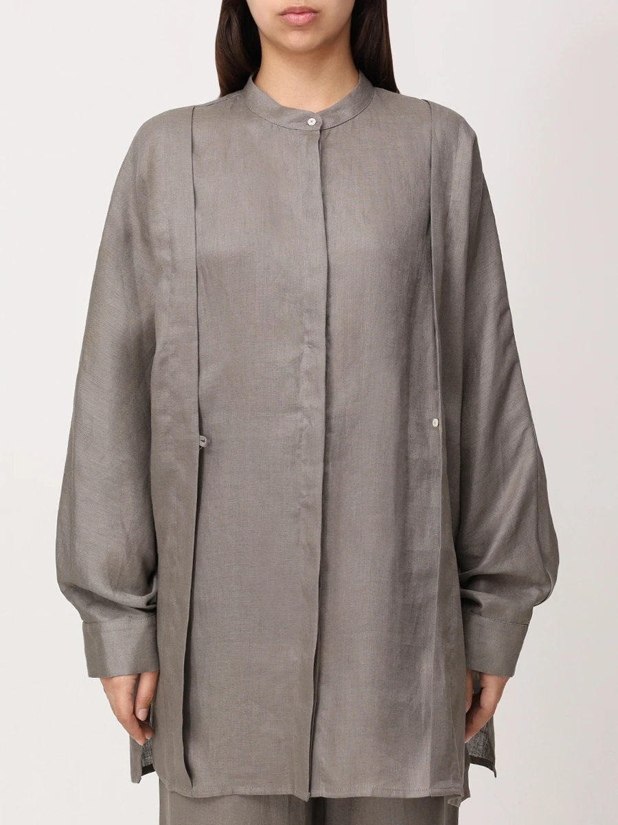 Рубашка льняная HOLY CAFTAN H25110 CLIZIA Зеленый  Фото 5