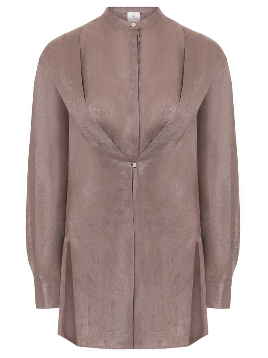 Рубашка льняная HOLY CAFTAN H25110 CLIZIA Серый  Фото 2