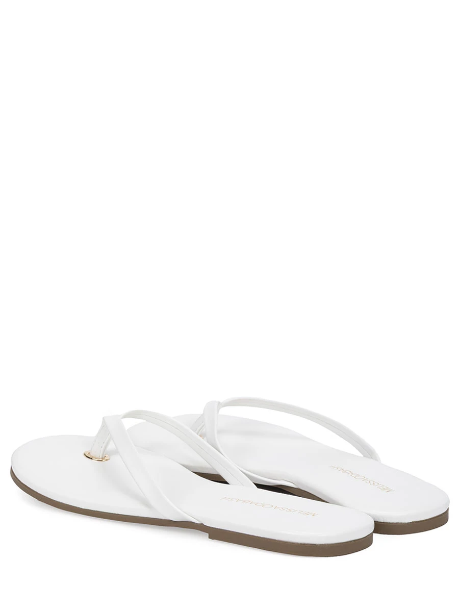 

Шлепанцы кожаные, Белый, Sandals CR