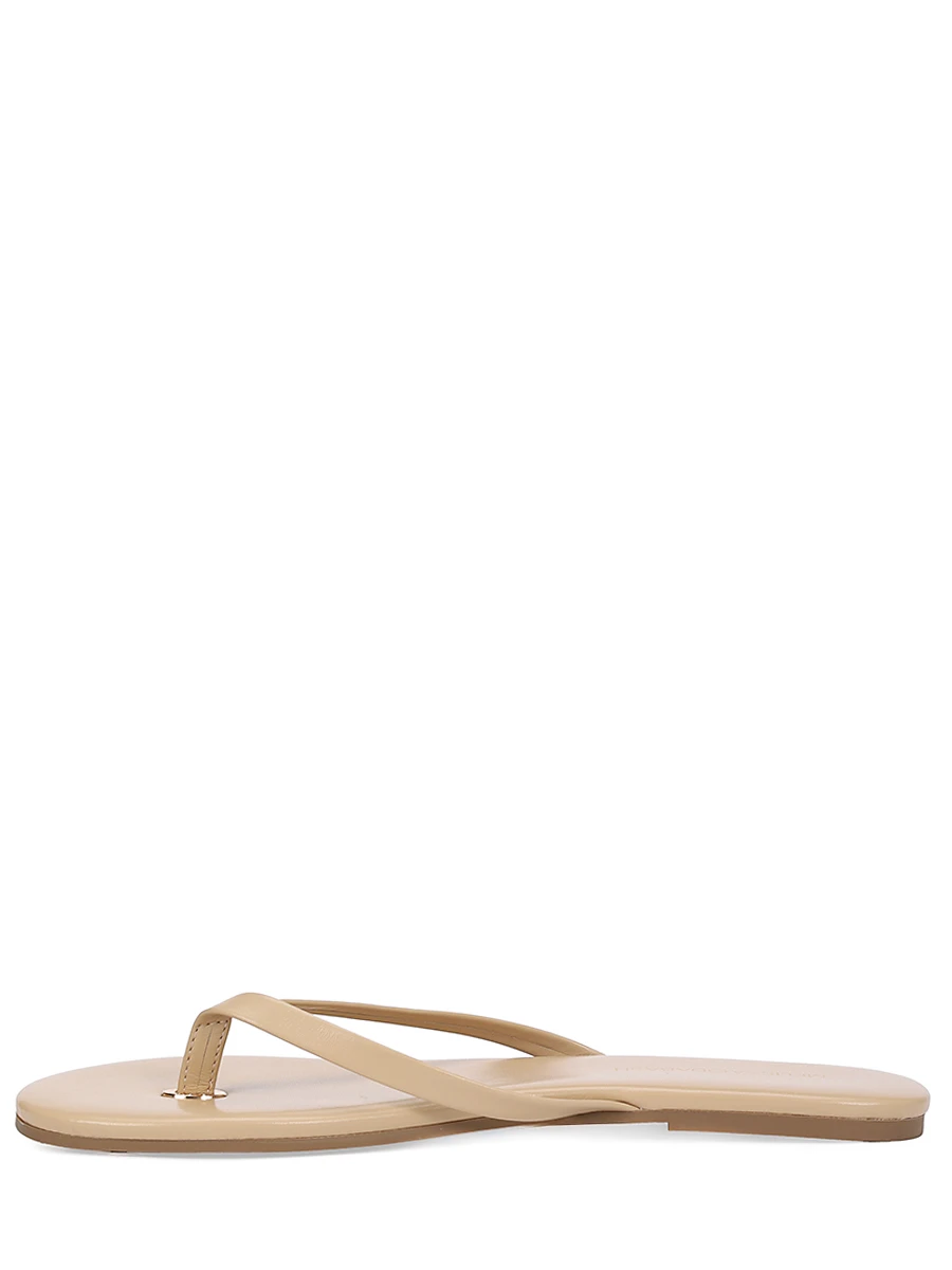 Шлепанцы кожаные MELISSA ODABASH Sandals CR Бежевый  Фото 4