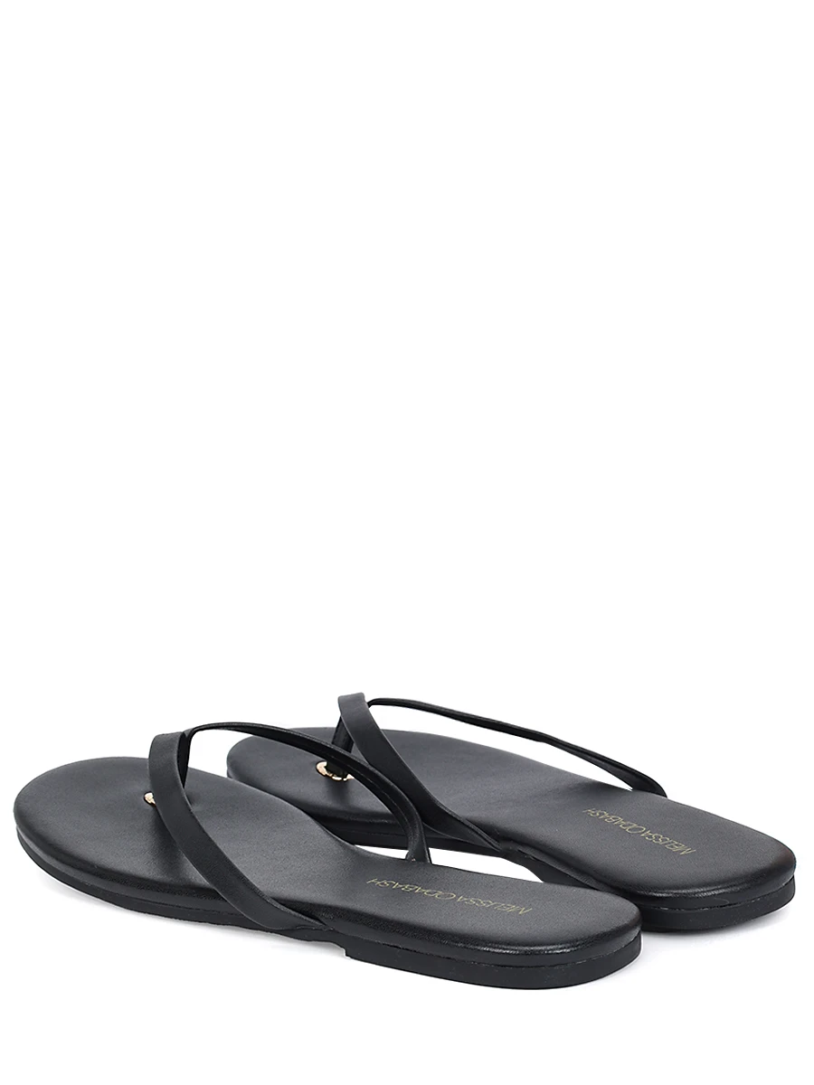 

Шлепанцы кожаные, Черный, Sandals CR