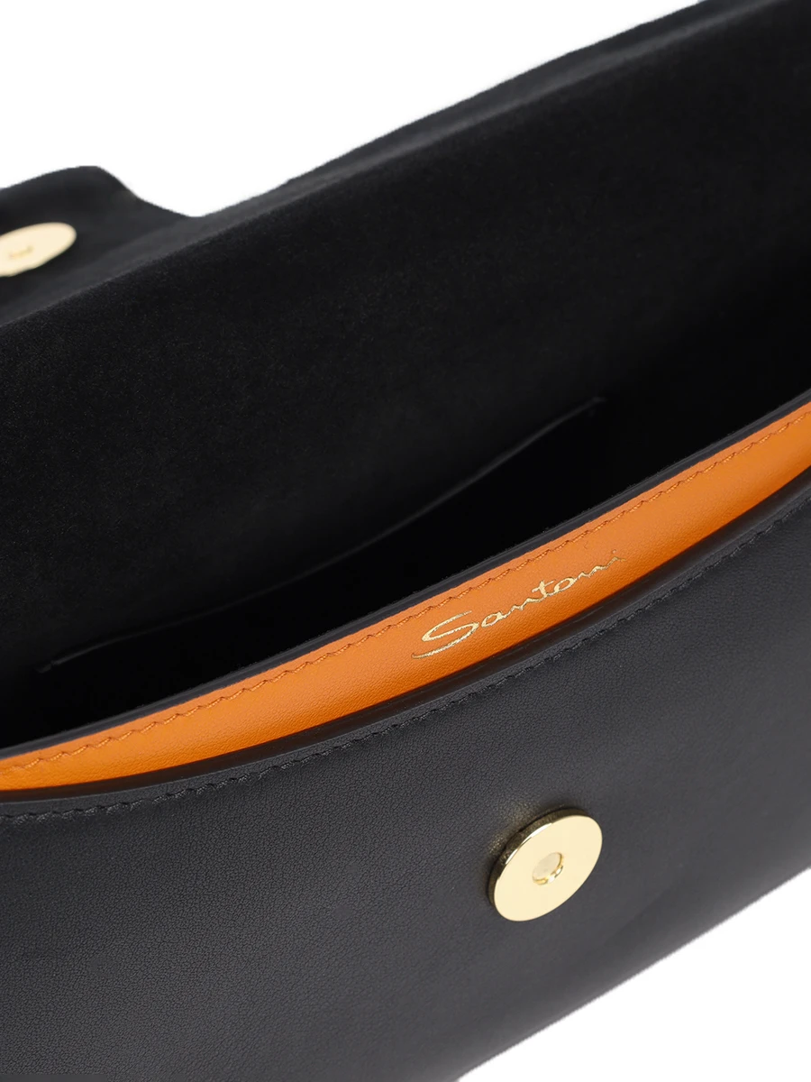 Сумка кожаная SANTONI DFBBA2669EN-TNACN01 Черный  Фото 4