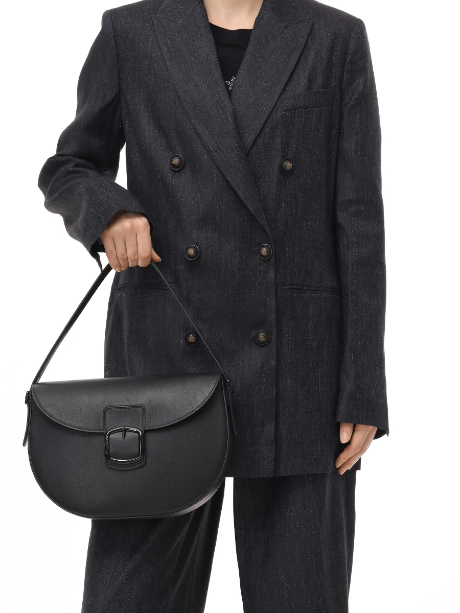 Сумка кожаная SANTONI DFBBA2672EN-TNACN01 Черный  Фото 2