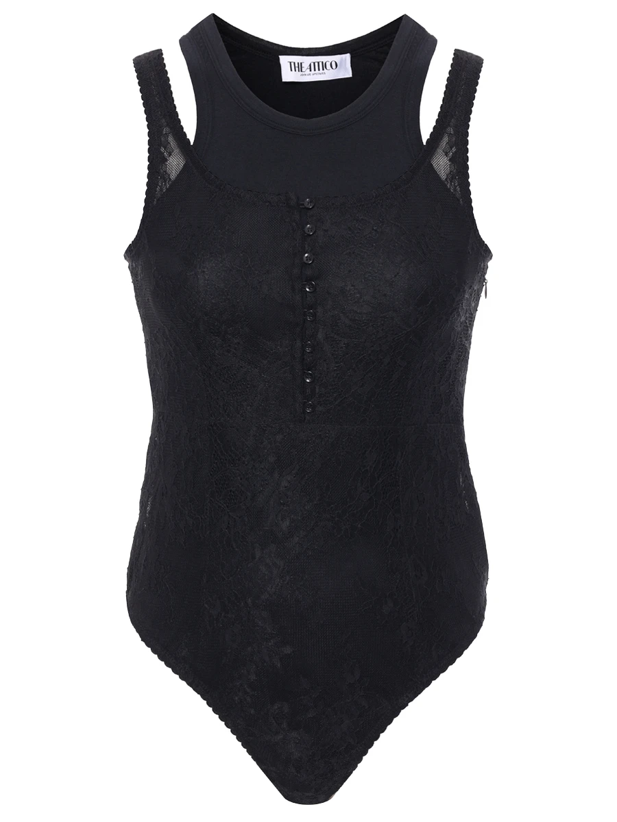 

Боди кружевное, Черный, 250WCY00030 JMD001AA 100