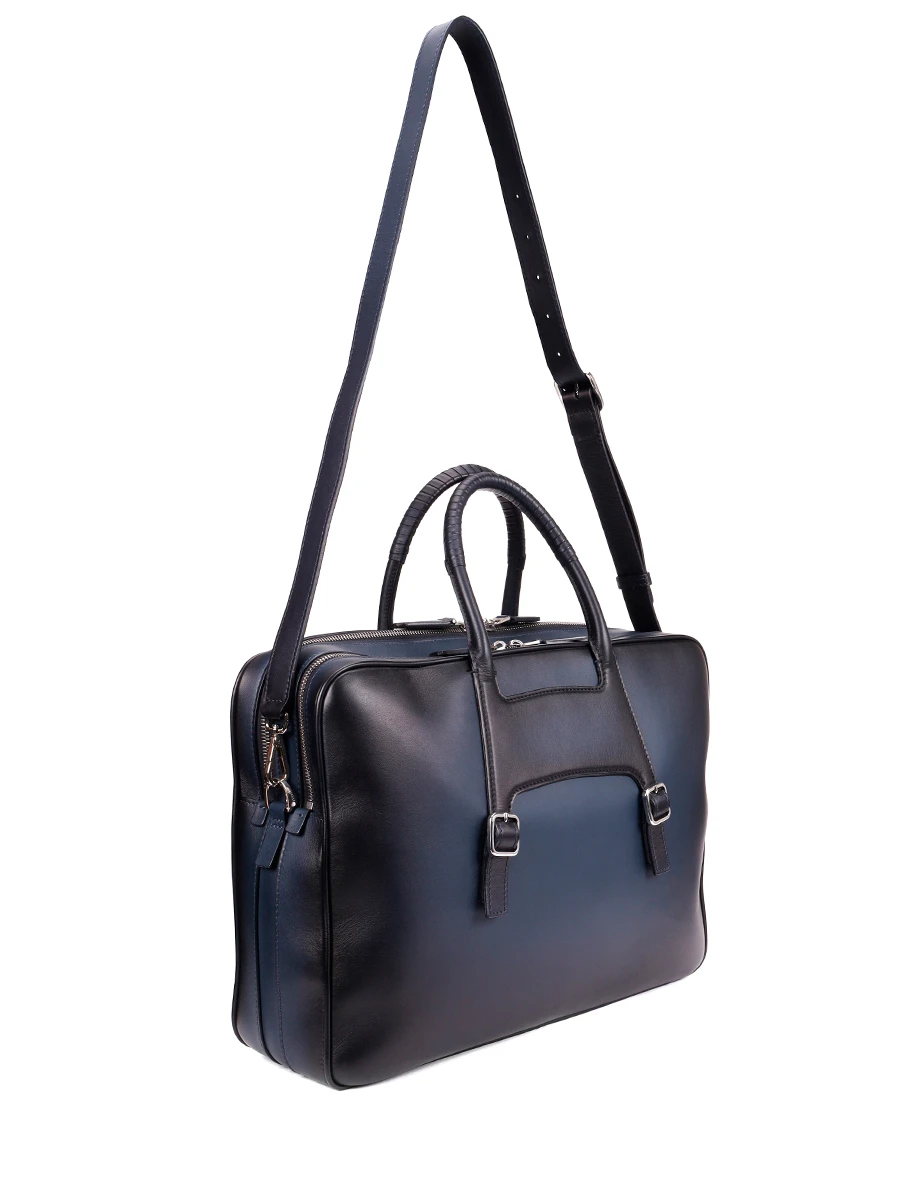 Сумка кожаная SANTONI UFBBA2640DB-AFSEU50 Синий  Фото 3
