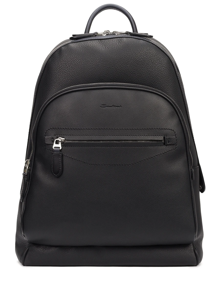 Рюкзак кожаный SANTONI UIBBA2647BS-ACUHN01 Черный 