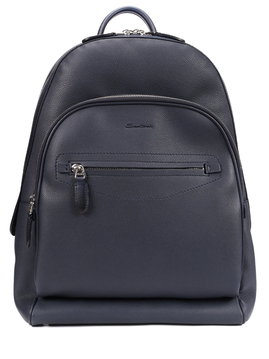 Рюкзак кожаный SANTONI UIBBA2647BS-ACUHU55 Синий 