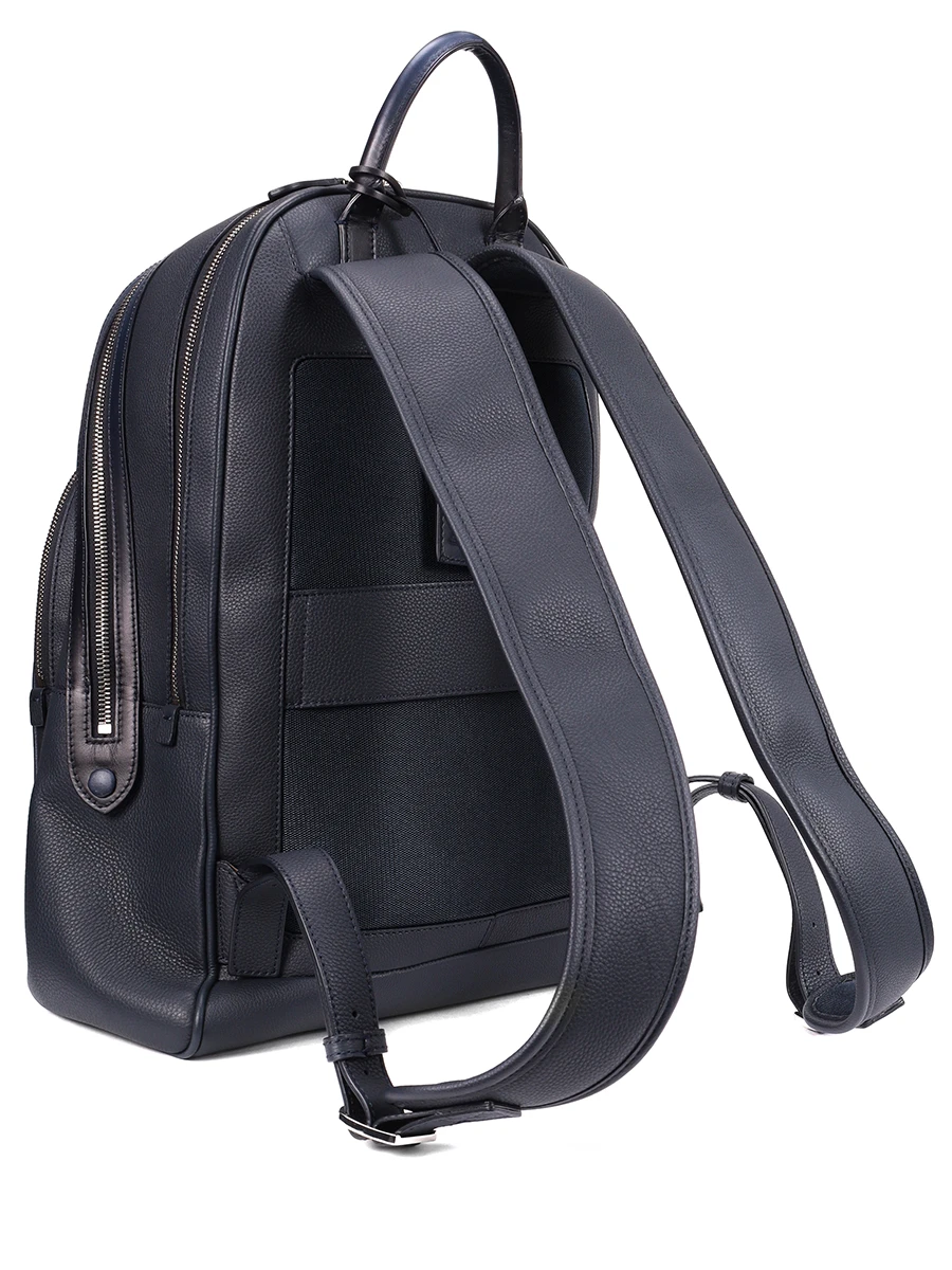 Рюкзак кожаный SANTONI UIBBA2647BS-ACUHU55 Синий  Фото 2