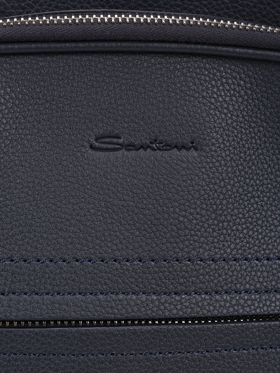 Рюкзак кожаный SANTONI UIBBA2647BS-ACUHU55 Синий  Фото 4