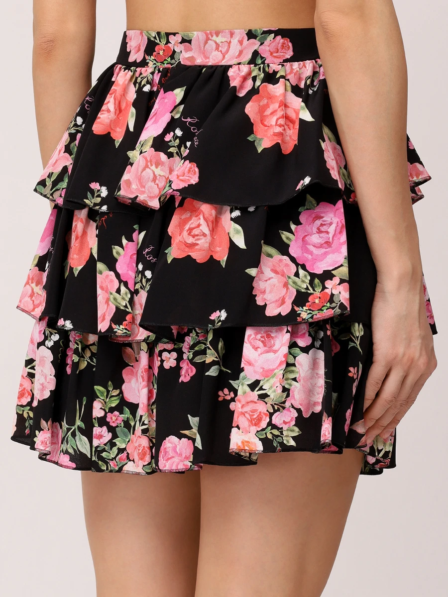 Юбка шелковая ROSES AND LACE R24SS_В072CD01_P14M/01 Цветочный принт  Фото 3