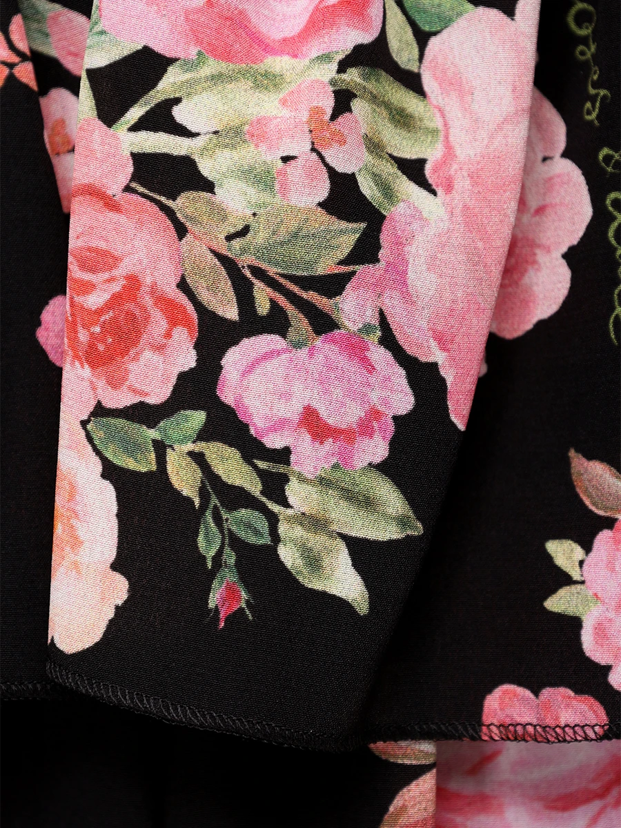 Юбка шелковая ROSES AND LACE R24SS_В072CD01_P14M/01 Цветочный принт  Фото 6