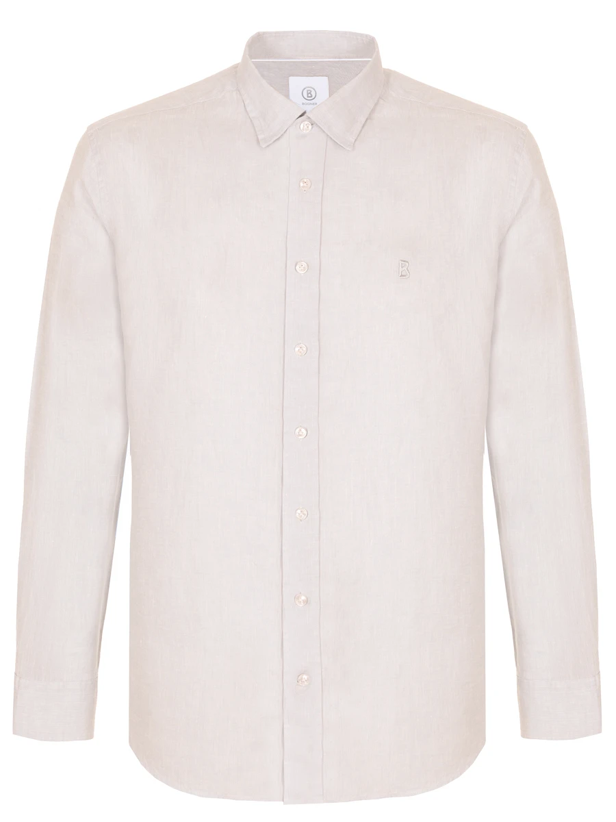 

Рубашка Slim Fit льняная Timi, Бежевый, 58842973/766 TIMI
