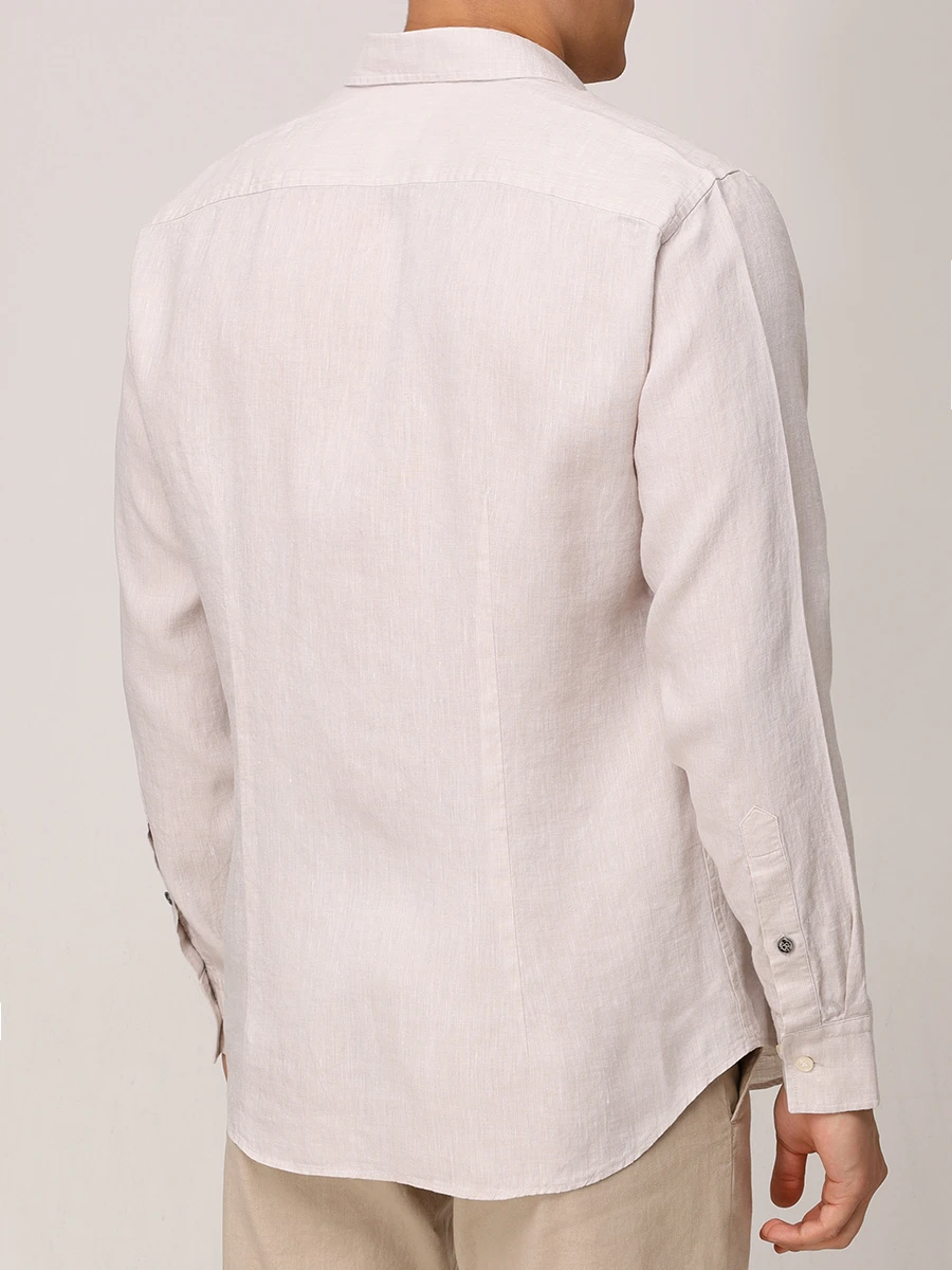 Рубашка Slim Fit льняная Timi BOGNER 58842973/766 TIMI Бежевый  Фото 3