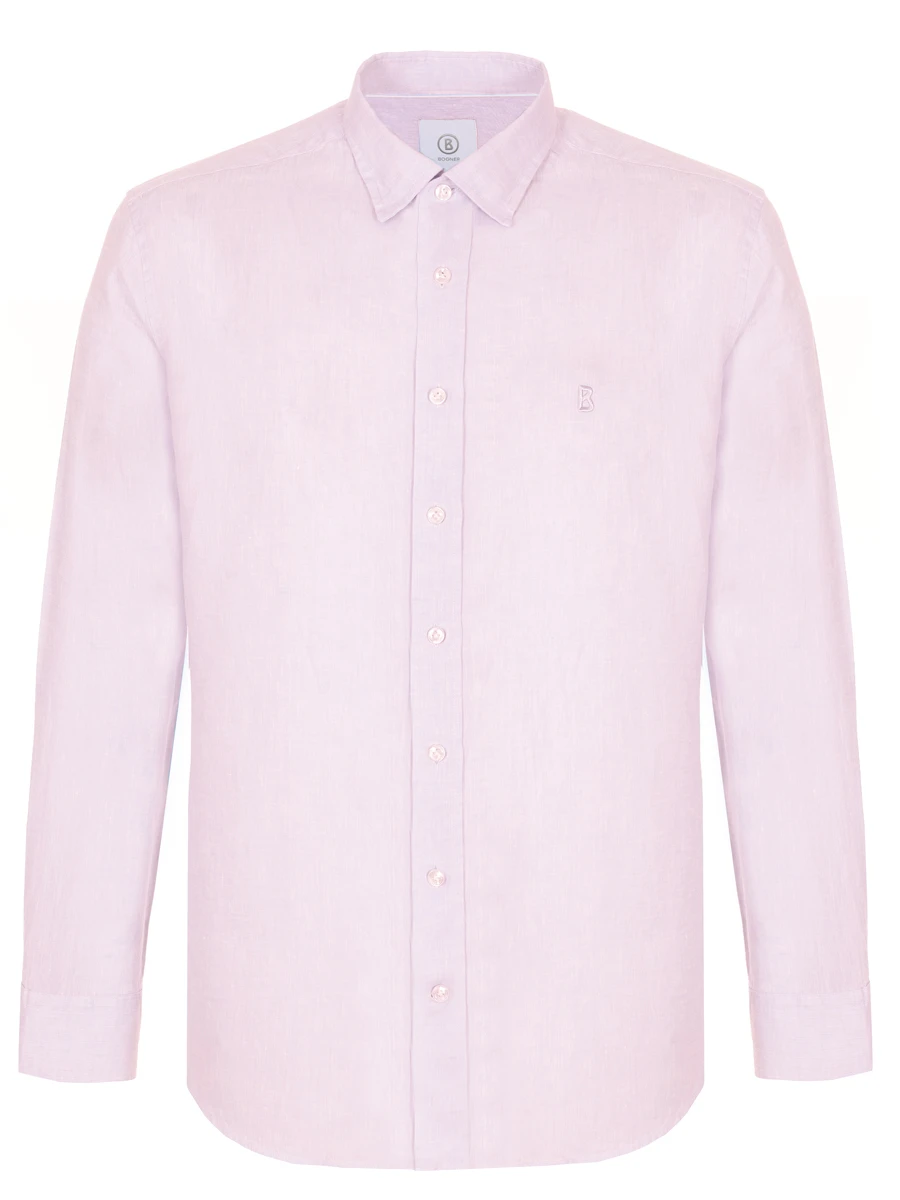 

Рубашка Slim Fit льняная Timi, Розовый, 58848064/605 TIMI