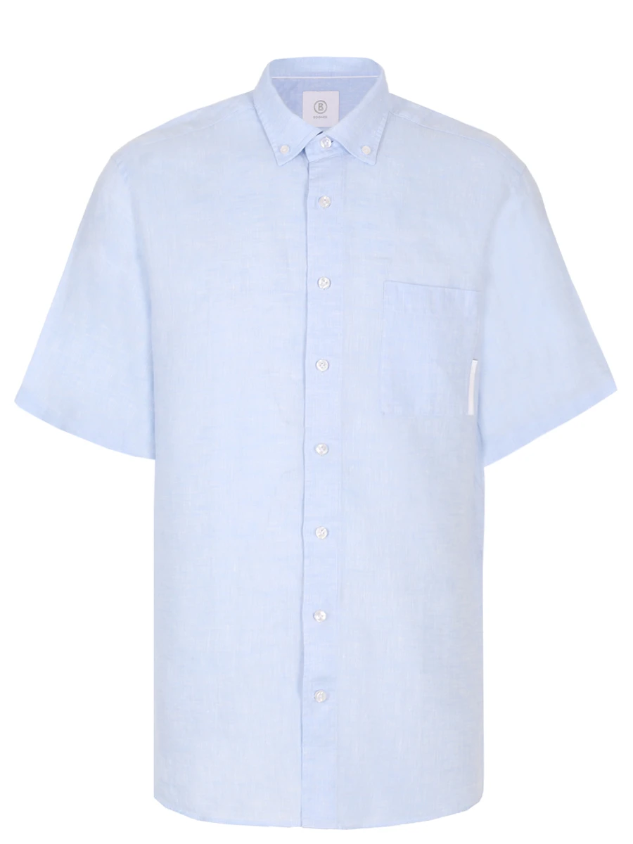 Рубашка Slim Fit льняная Lykos BOGNER 58892973/331 LYKOS-4 Голубой 