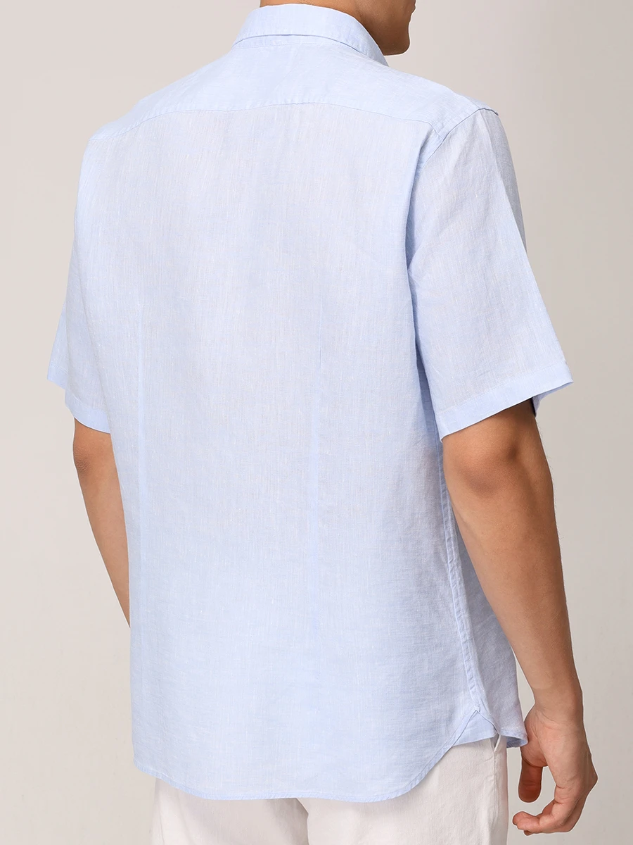 Рубашка Slim Fit льняная Lykos BOGNER 58892973/331 LYKOS-4 Голубой  Фото 3