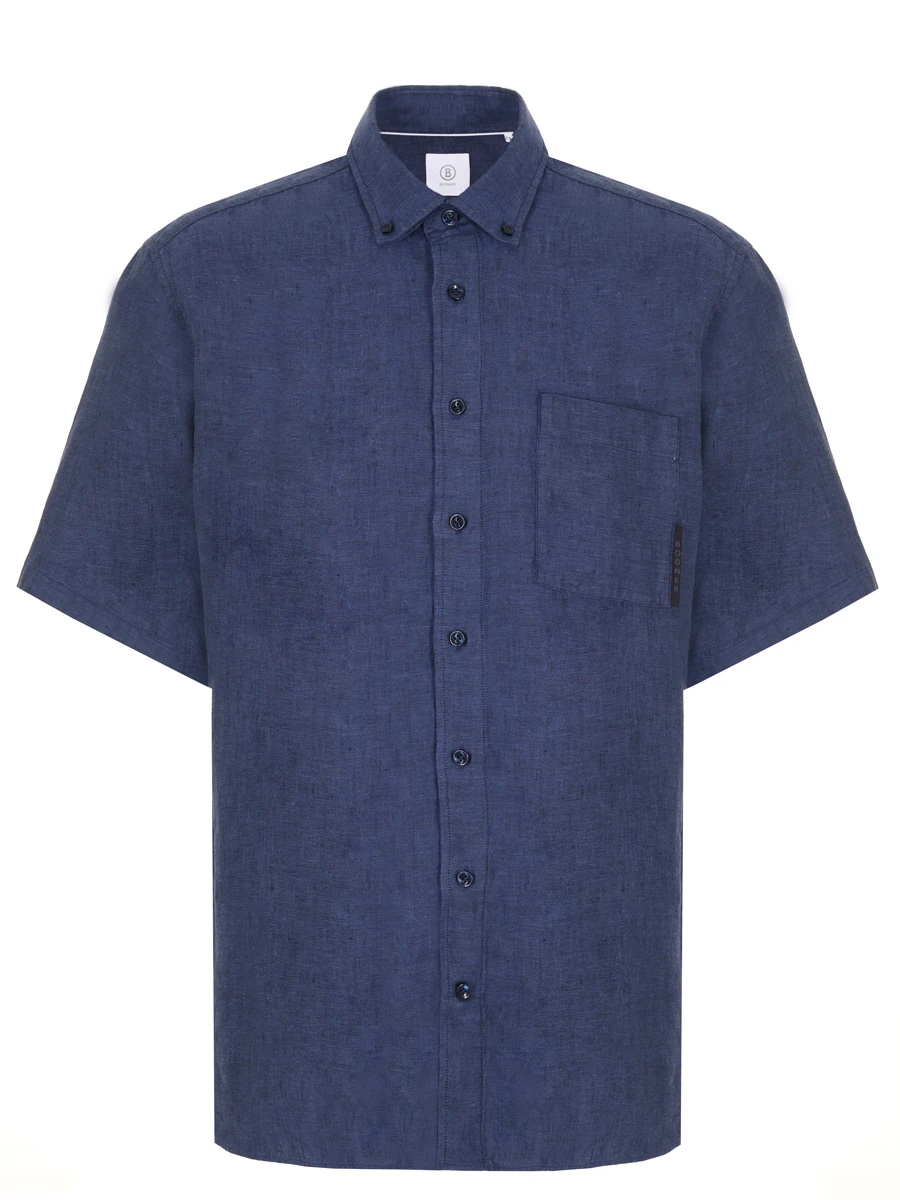 Рубашка Slim Fit льняная Lykos BOGNER 58892973/464 LYKOS-4 Синий 