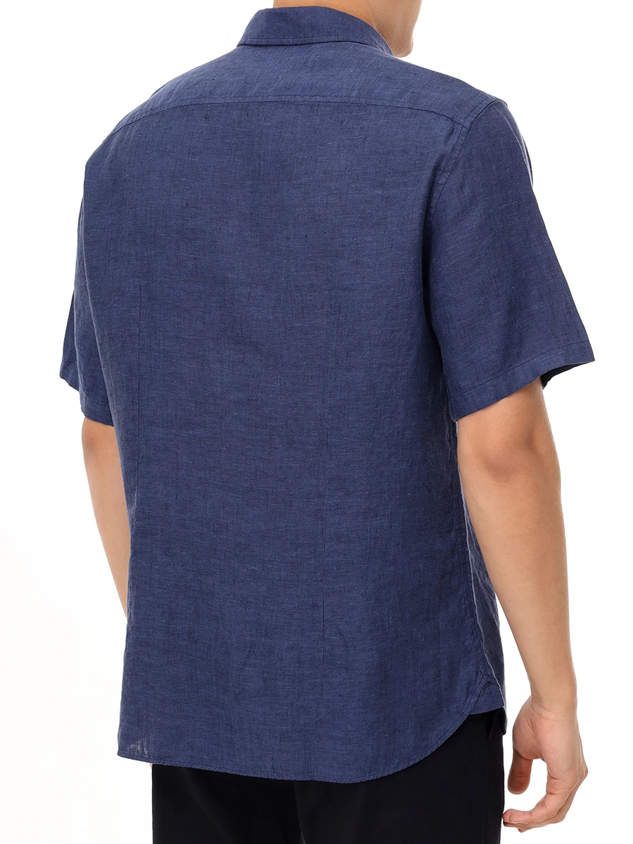 Рубашка Slim Fit льняная Lykos BOGNER 58892973/464 LYKOS-4 Синий  Фото 3