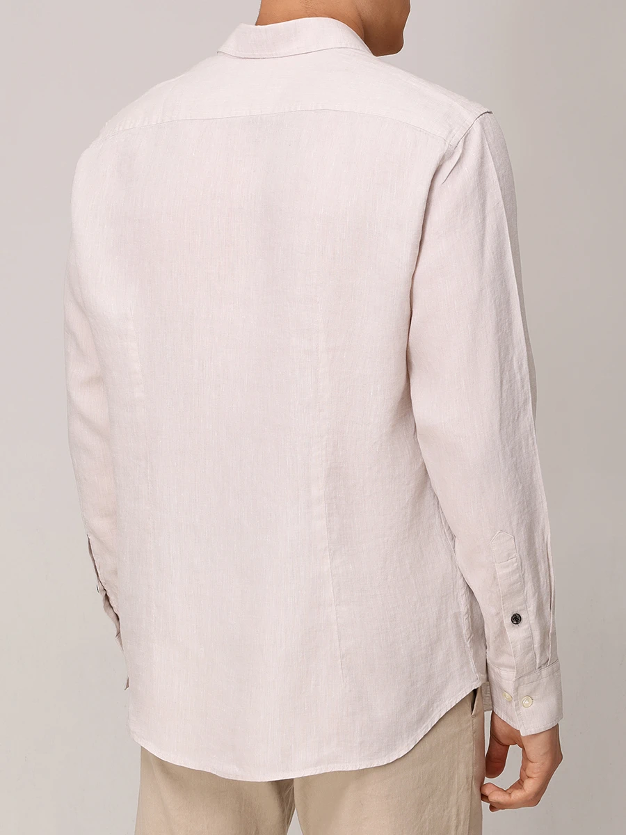 Рубашка Slim Fit льняная Timi BOGNER 58842973/766 TIMI Бежевый  Фото 3
