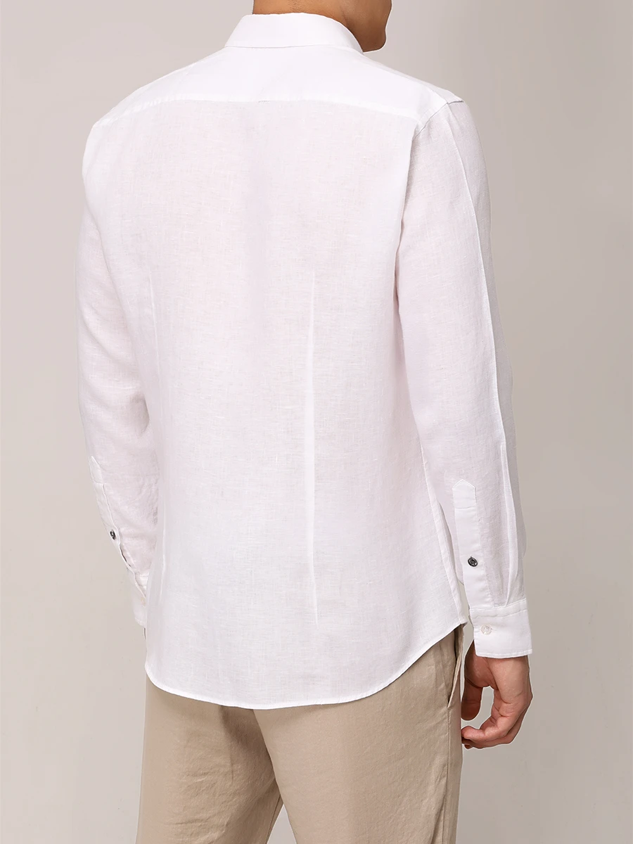 Рубашка Slim Fit льняная Timi BOGNER 58842973/031 TIMI Белый  Фото 3