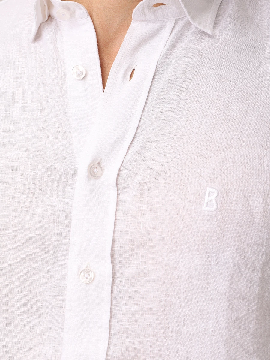 Рубашка Slim Fit льняная Timi BOGNER 58842973/031 TIMI Белый  Фото 5