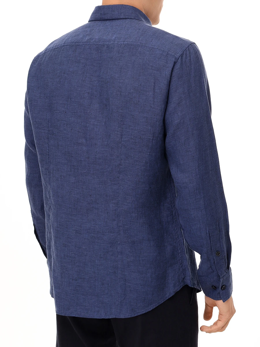 Рубашка Slim Fit льняная Timi BOGNER 58842973/464 TIMI Синий  Фото 3
