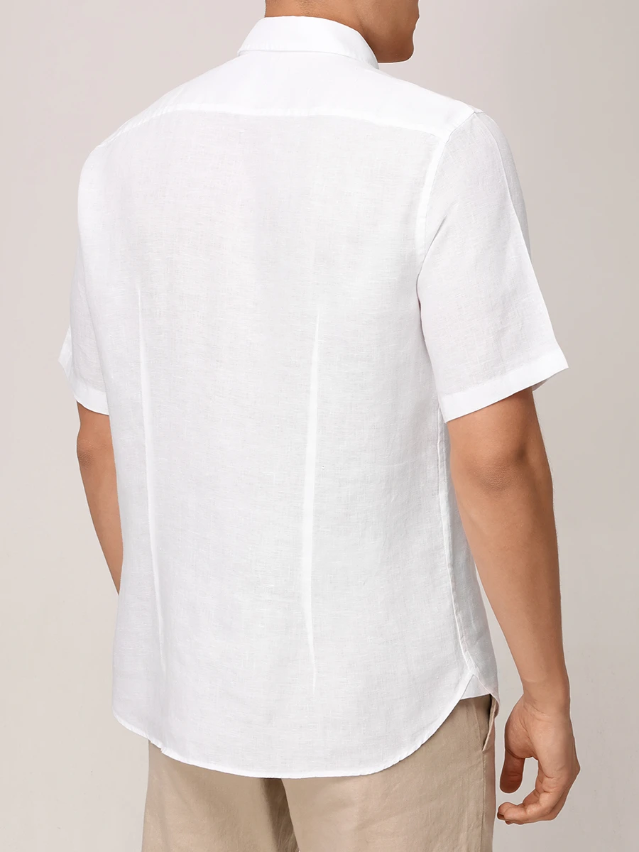 Рубашка Slim Fit льняная Lykos BOGNER 58892973/031 LYKOS-4 Белый  Фото 3