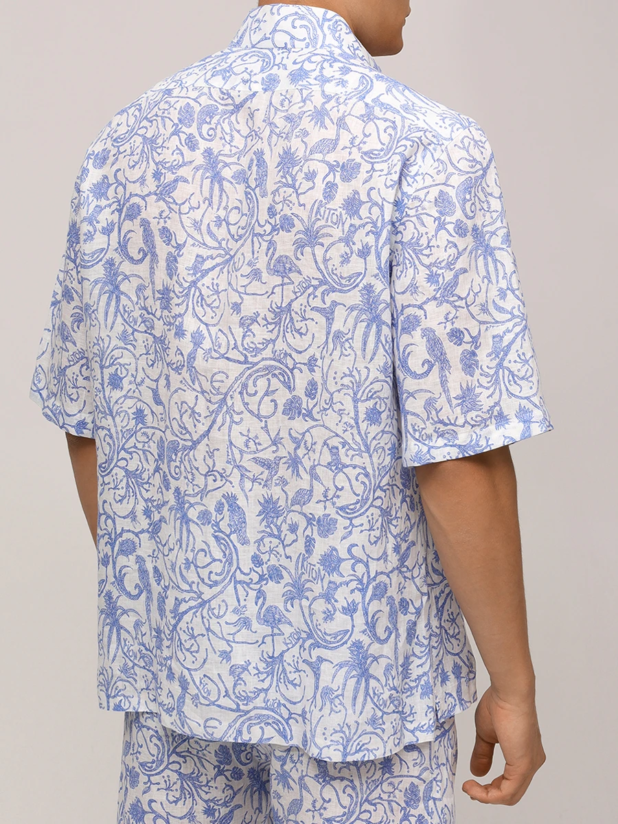 Костюм льняной KITON UMC024H0890201005/UPSHORTH0928610 Белый  Фото 3