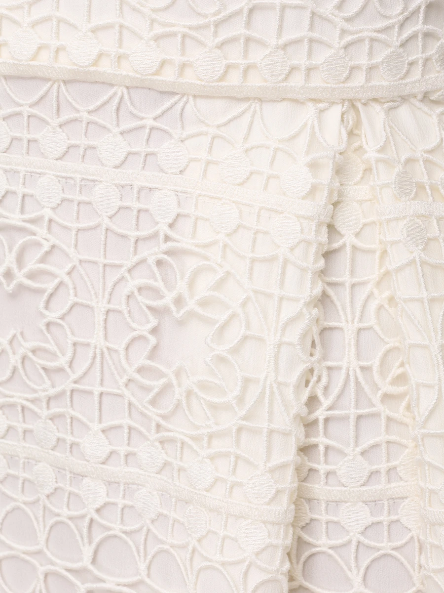 Платье однотонное ELIE SAAB D0532NR25 MC005 W0005 Белый  Фото 6