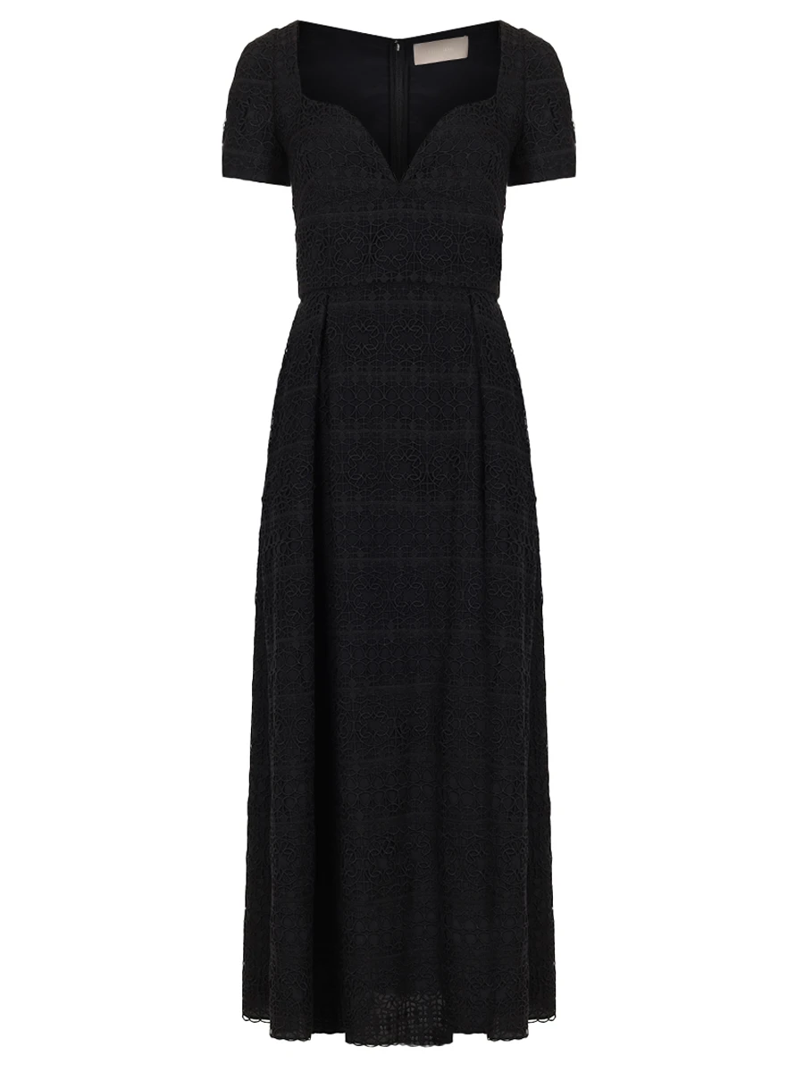 Платье однотонное ELIE SAAB D0532NR25 MC005 BK001 Черный 