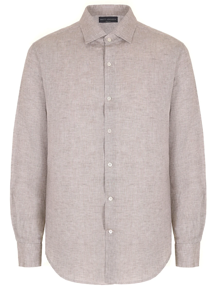 Рубашка льняная BRETT JOHNSON SS25S66SOS100KGR Зеленый 
