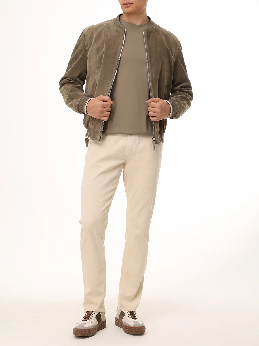 Брюки Regular Fit хлопковые BRETT JOHNSON SS25D3221DENIVO Светло Бежевый  Фото 2