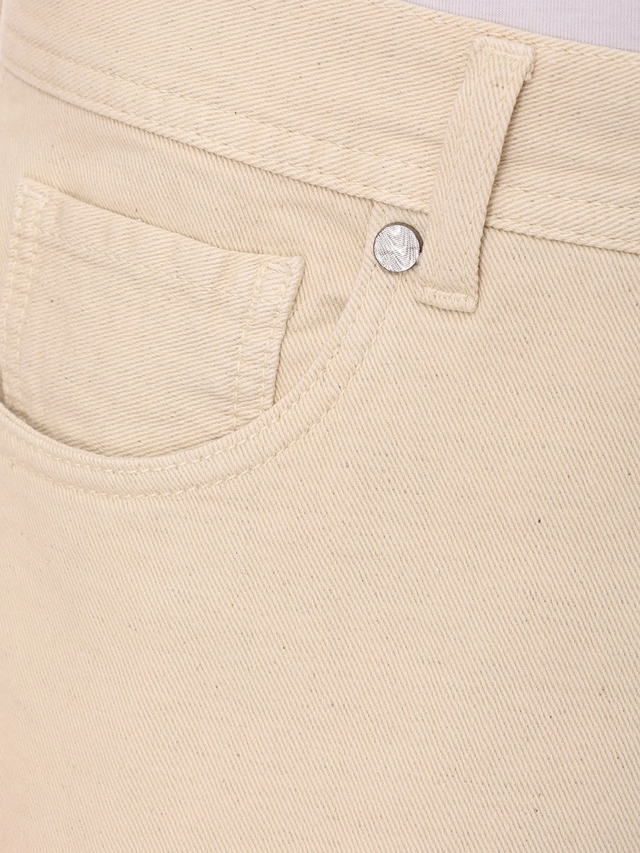 Брюки Regular Fit хлопковые BRETT JOHNSON SS25D3221DENIVO Светло Бежевый  Фото 6