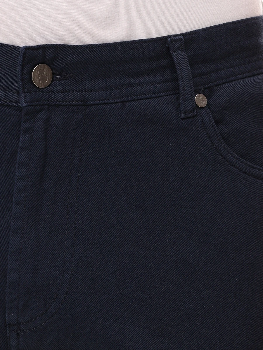 Брюки Regular Fit хлопковые BRETT JOHNSON SS25D3221DENNAV Темно Синий  Фото 5