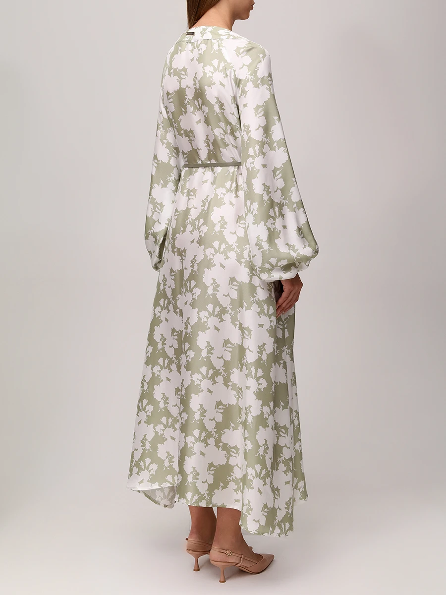 Платье шелковое MANZONI 24 25PM658-SEFLL8 Принт  Фото 3