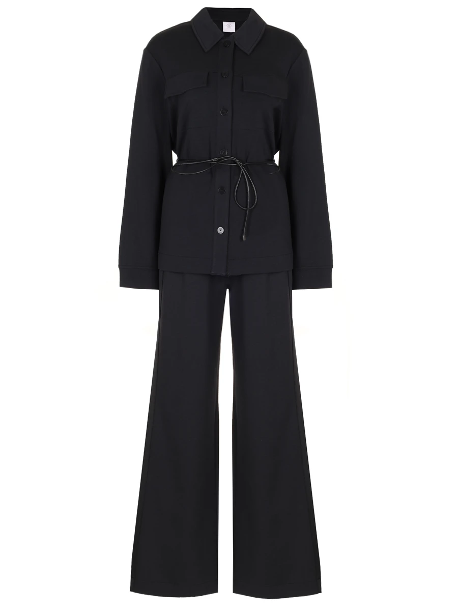 

Костюм из хлопка и модала, Черный, 36785253/16775253 026