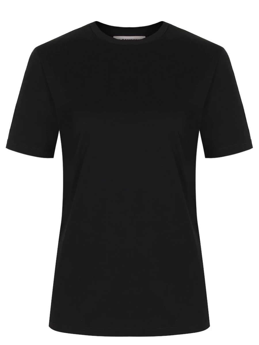 Футболка хлопковая JIL SANDER J01GC0105 J45051 001 Черный 