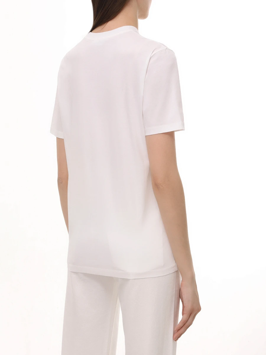 Футболка хлопковая JIL SANDER J01GC0105 J45051 100 Белый  Фото 3