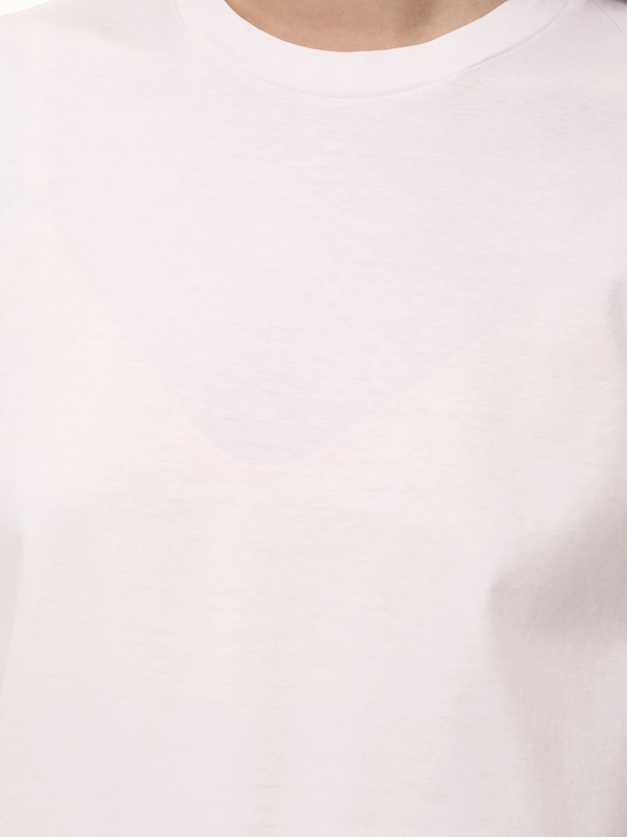 Футболка хлопковая JIL SANDER J01GC0105 J45051 100 Белый  Фото 5