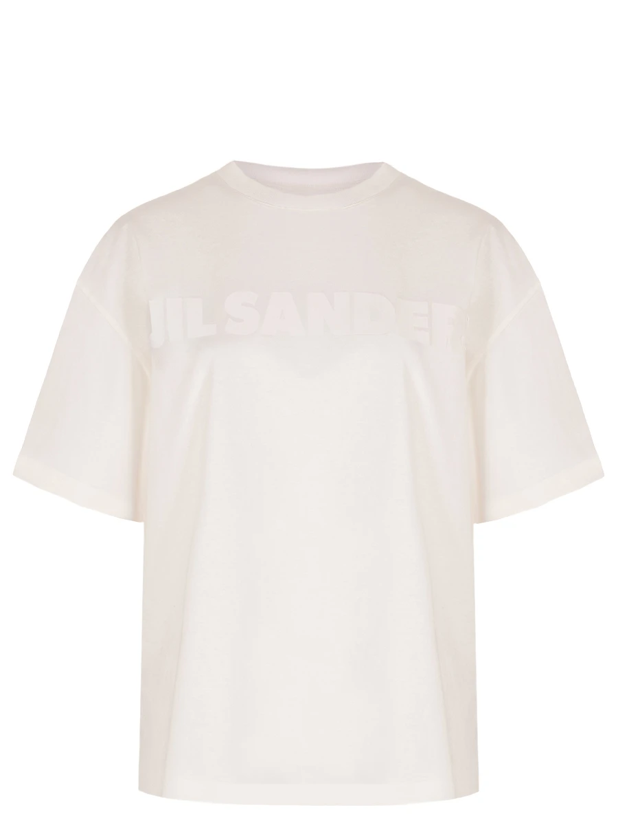 Футболка хлопковая JIL SANDER J03GC0137 J20243 102 Принт 