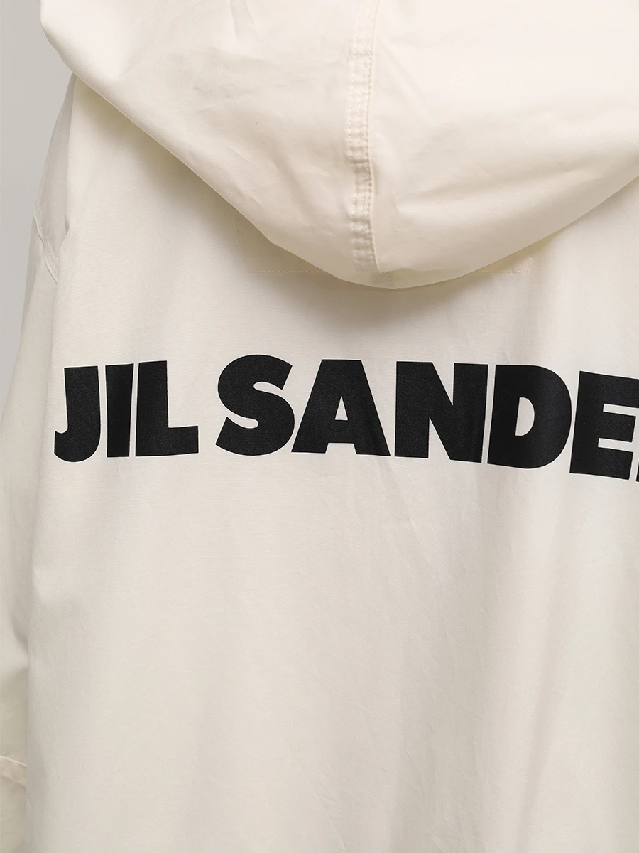 Плащ хлопковый JIL SANDER J04AH0002 J45026 103 Кремовый  Фото 5