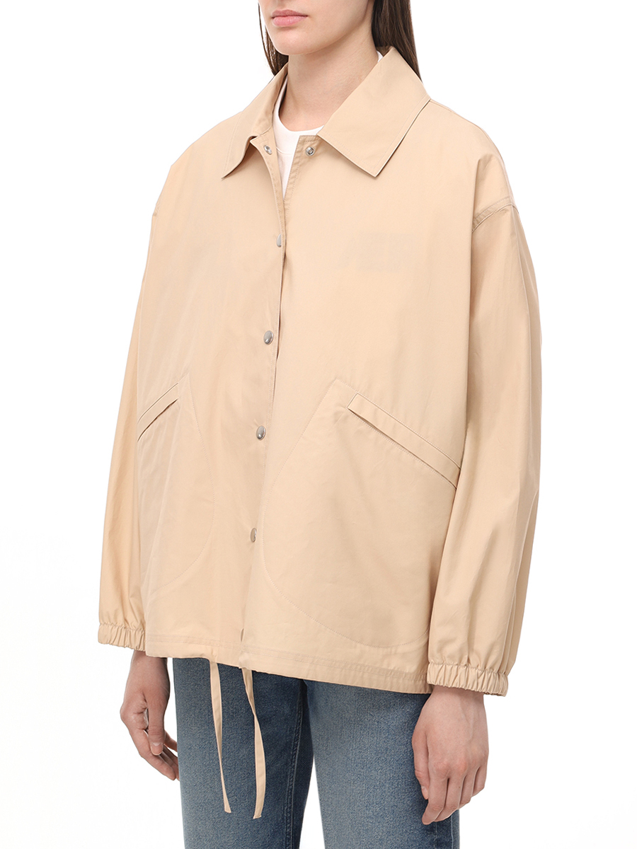 Ветровка хлопковая JIL SANDER J04AM0001 J45026 236 Бежевый  Фото 3