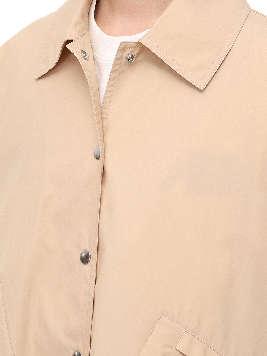 Ветровка хлопковая JIL SANDER J04AM0001 J45026 236 Бежевый  Фото 4