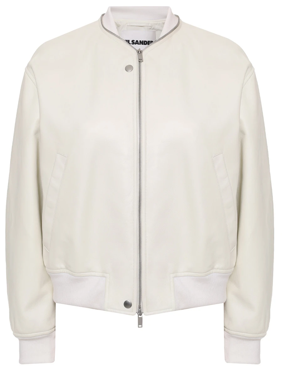 Куртка кожаная JIL SANDER J04BN0104 J07173 102 Кремовый  Фото 2