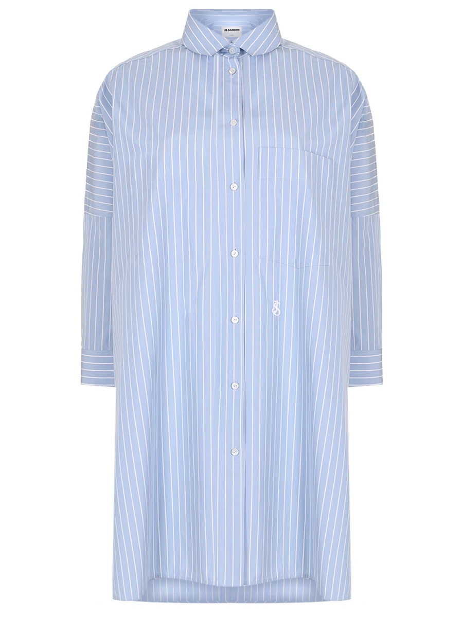 Рубашка хлопковая JIL SANDER J05DL0107 J45173 471 Полоска 