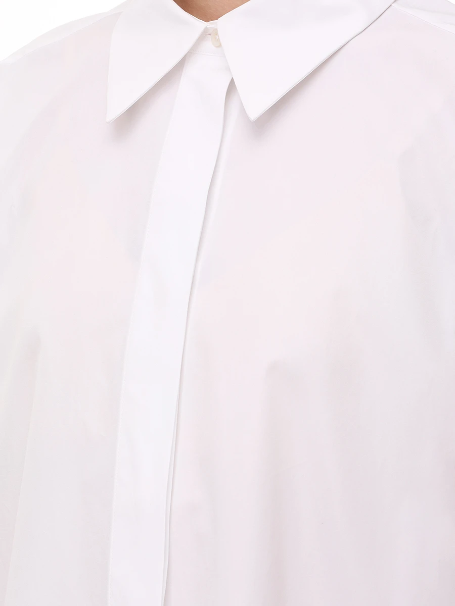 Рубашка хлопковая JIL SANDER J05DL0108 J45001 100 Белый  Фото 5