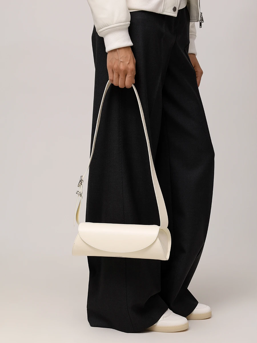 Сумка кожаная JIL SANDER J07WD0023 P5355 106 Кремовый  Фото 3