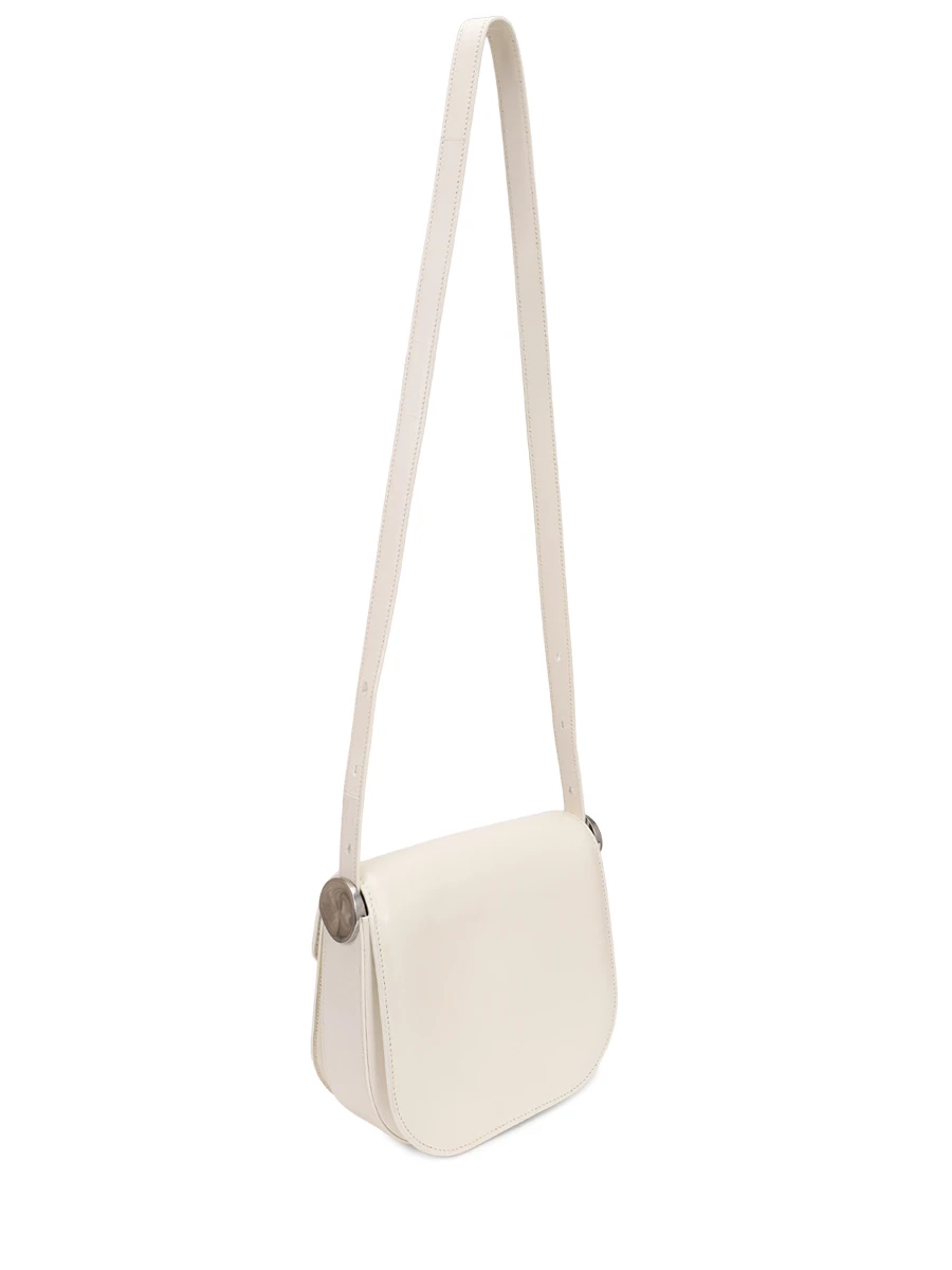 Сумка кожаная Coin JIL SANDER J07WG0055 P6570 106 Кремовый  Фото 4