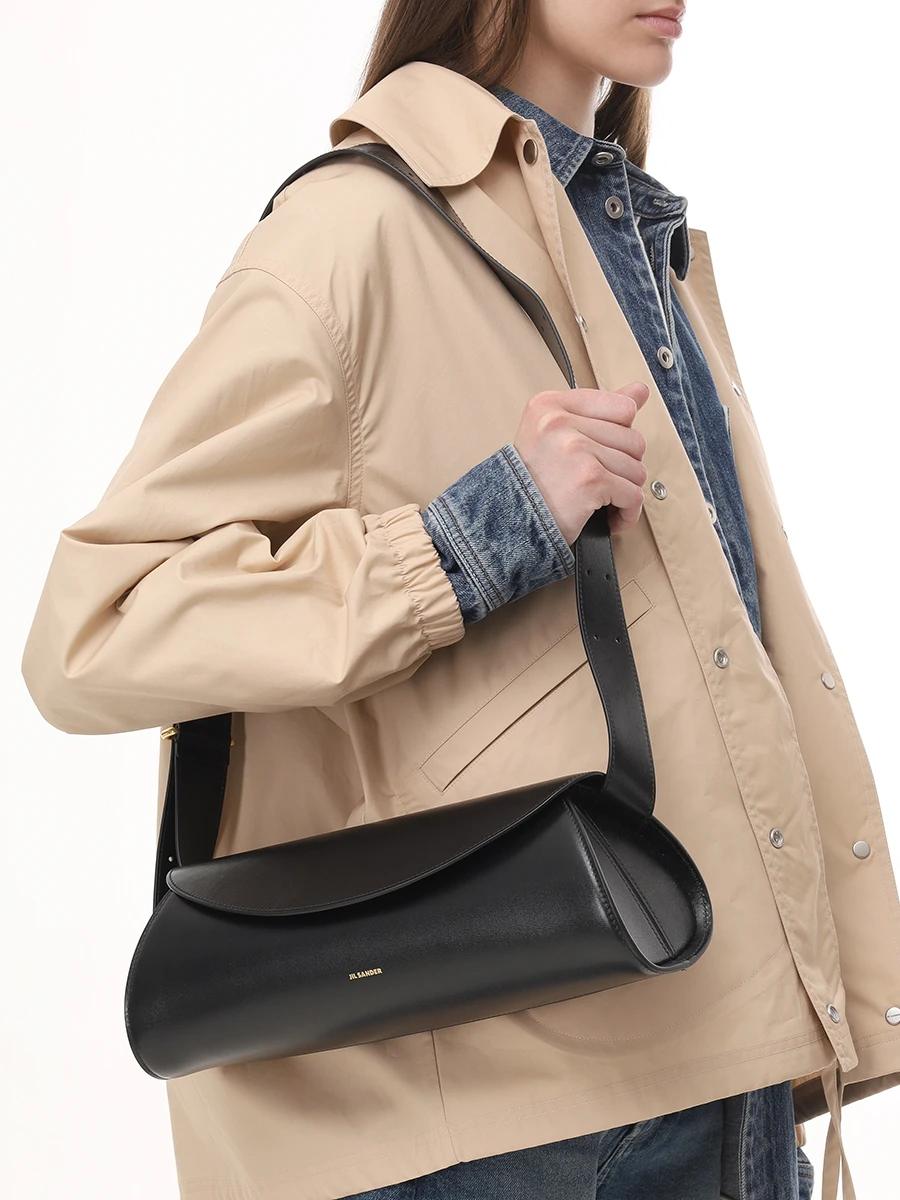 Сумка кожаная JIL SANDER J08WD0051 P4840 001 Черный  Фото 2